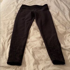 Gray and black activewear pants